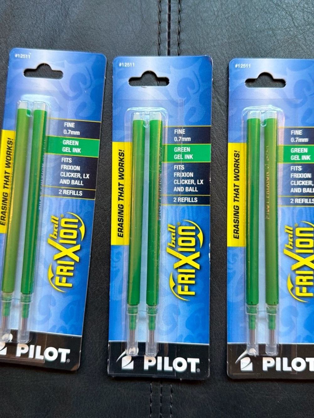 FriXion 0.7mm Green Gel Ink Refills - Pack of 2